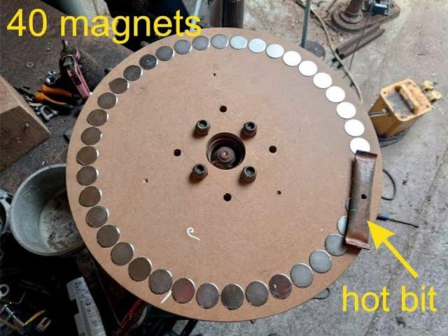 I Made A BIG Rotating Magnet Induction Heater! (with magnets from First4Magnets.com)