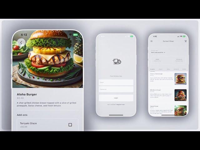  FULL Food Delivery App w/ Backend • Flutter Tutorial