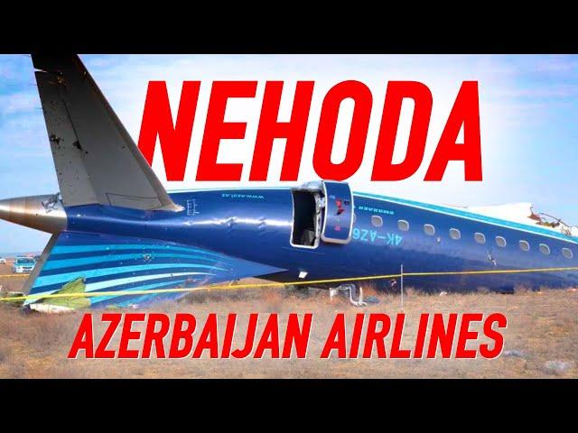 SESTŘELEN?! Nouzové přistání letu Azerbaijan Airlines J2-8243 v Aktau, Embraer E190