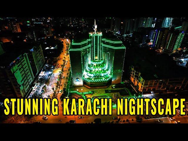 Exploring Karachi’s Night Beauty from the Sky - Part-1