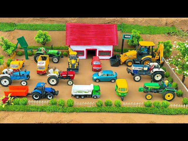 Mini tractor trolley parking video | Arjun novo tractor | jcb tractor video | gadi jcb |#3