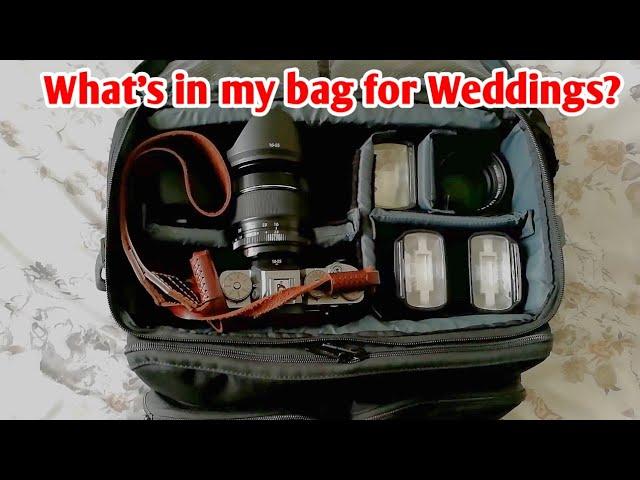 What's in my bag for weddings, Fuji X Gear.