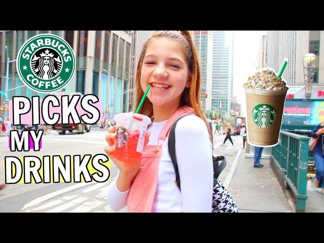 I Let Starbucks Baristas Pick My Drinks for a WEEK! *NYC EDITION!*