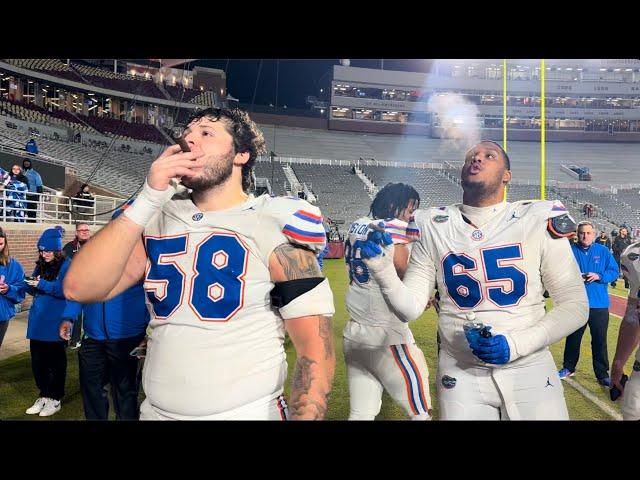 UF Players Smoke Cigars, Sing Fight Song After Beating FSU | Florida Gators Football