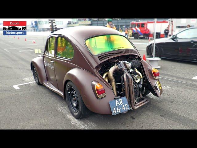 Modified Cars Drag Racing! - Turbo Beetle, 1800HP RAM, 1100HP AWD Civic Turbo, 1000HP Turbo S,...