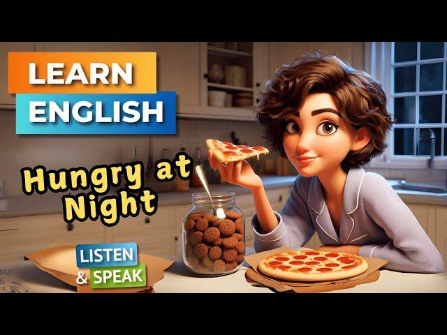 Hungry at Night  | Improve Your English | English Listening Skills - Speaking Skills