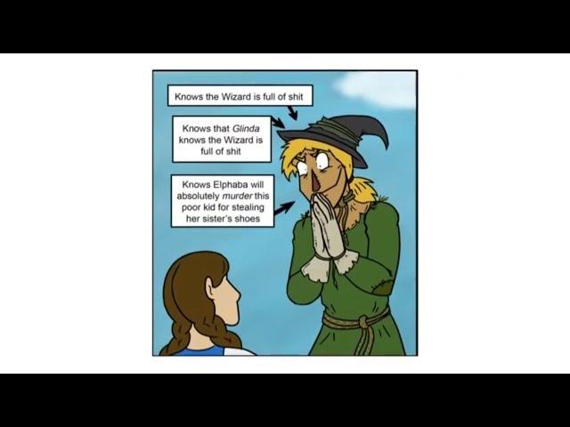 Dorothy Meets the Scarecrow - a Wicked Comic Dub