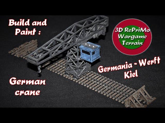 Tutorial: Paint a crane/Painting Guide/Bemalung eines Kranes (WW2)Modellbahn/Hafen/harbour(1/72)