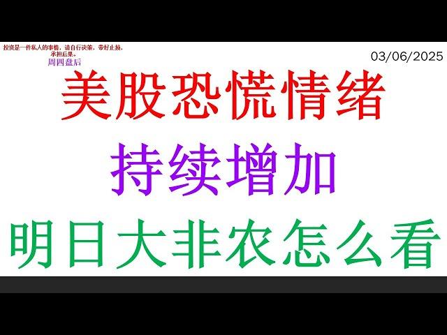 美股恐慌情绪持续增加，明日大非农怎么看