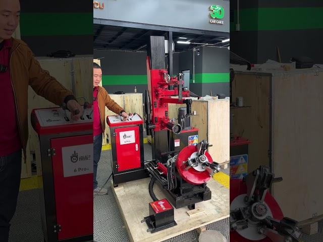 Làm lốp xe tải thật đơn giản với máy ra vào lốp NANNI 6 Pro+