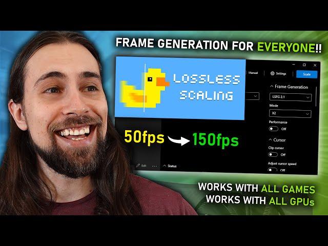 Frame Generation for EVERYONE!! Lossless Scaling is MUCH better than I thought!