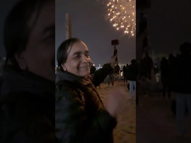 Fireworks on Victoria Day in Toronto, Canada.