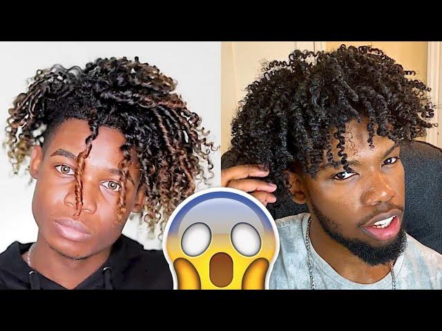 I Tried Following A Kxdsheldy Curly Hair Tutorial! Twist Out For Men