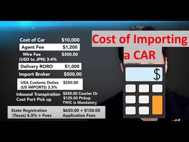 How much does it cost to import a car from Japan