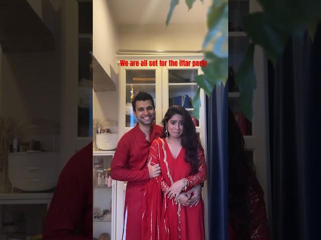 GRWM for IFTAR party ️ #krishnamukherjee #ramadan  #indianwear #grwm ##chiragbatliwala #couple