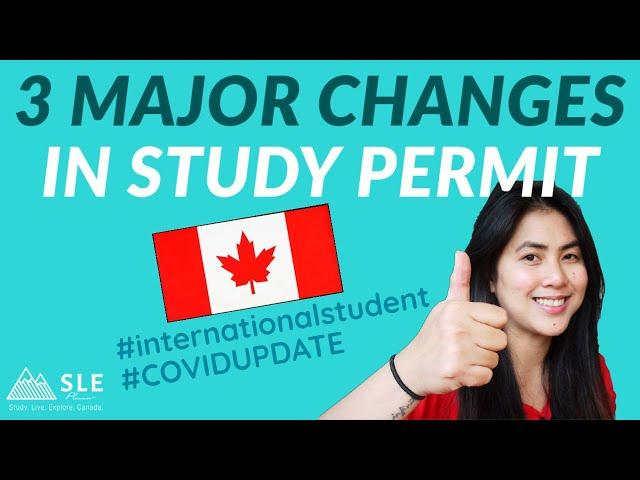 GREAT NEWS! IMPORTANT UPDATES to international students in Canada | Changes in Study Permit 2020