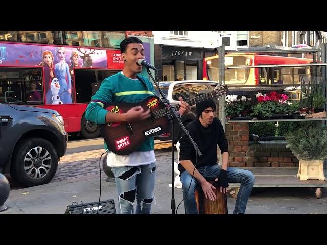 Ed Sheeran, Give Me Love (cover) - Busking in the streets of Richmond, UK
