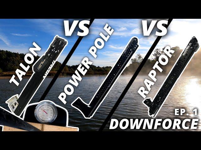 POWER POLE vs TALON vs RAPTOR - EP. 1 Shallow Water Anchor Downforce Comparison