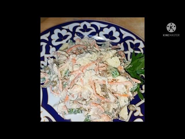 Лёгкий и аппетитный салатик/ Oson va tez tayyorlanadigan salat 