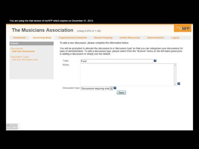 MYNFP DISCUSSION FORUM