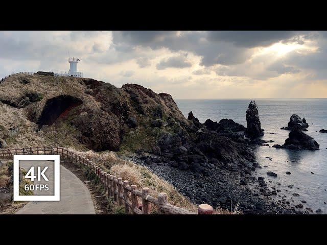 4K JEJU - Walk along the well-maintained coastal cliffs | Relaxing Walk