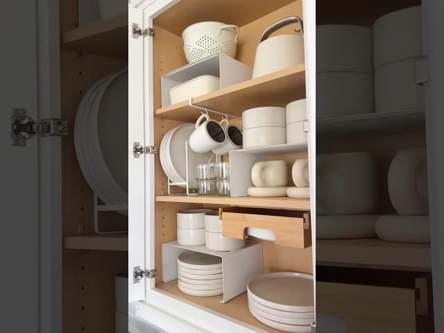 Kitchen cabinet organization ideas ️ Link in bio! #amazonfinds #organizedhome #organization