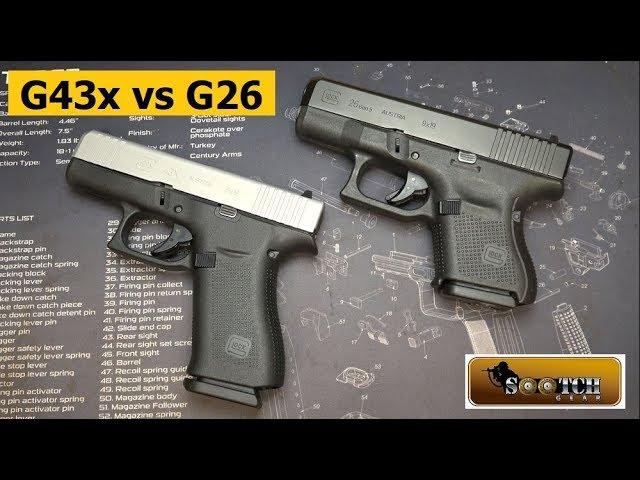 Glock G43x vs G26