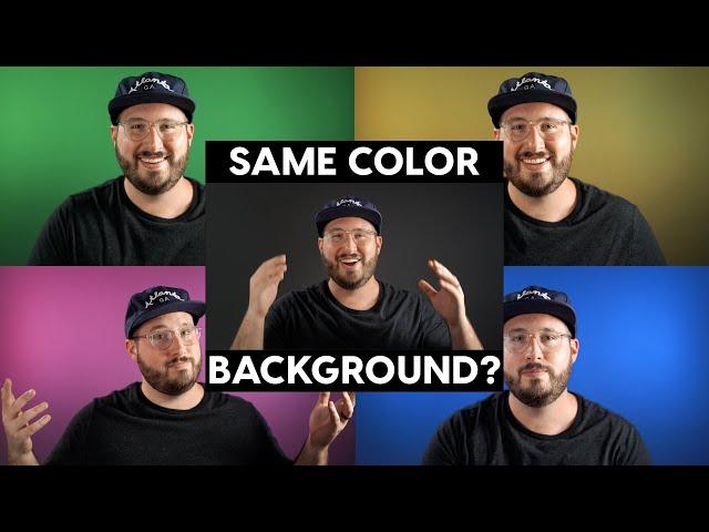 Best Studio Background for Youtube Videos  (One Backdrop, Unlimited Colors)