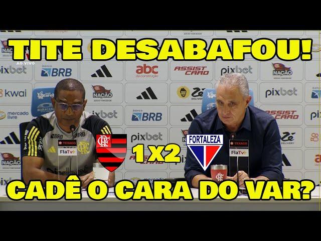 TITE ESCULACHOU O VAR! FLAMENGO 1x2 FORTALEZA O GOL FOI ILEGAL!