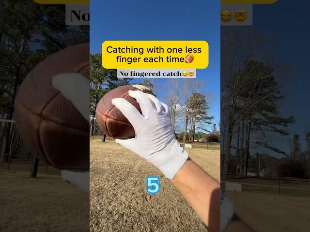 Catching a  with no fingers #trickshot #football #catch #hands #sports