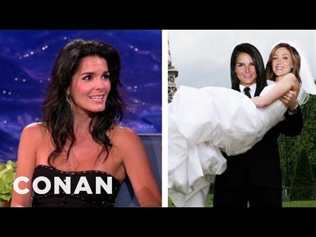 Angie Harmon Is Always The Man In Lesbian Fan-Fic | CONAN on TBS