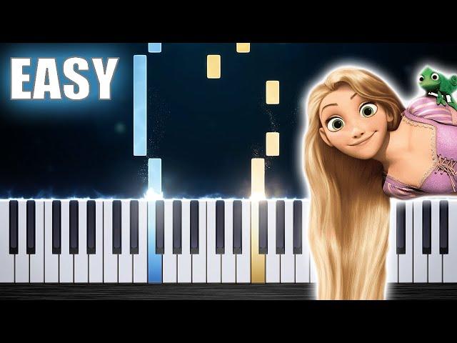 Tangled - I See The Light - EASY Piano Tutorial by PlutaX