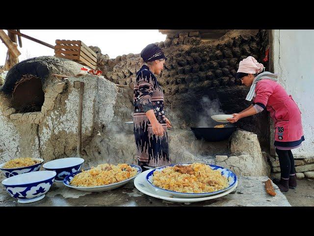 Андижонча Ўчоқ оши / Плов по Деревенски Узбекистан Андижан  / Rustic Pilaf Uzbekistan Andijan