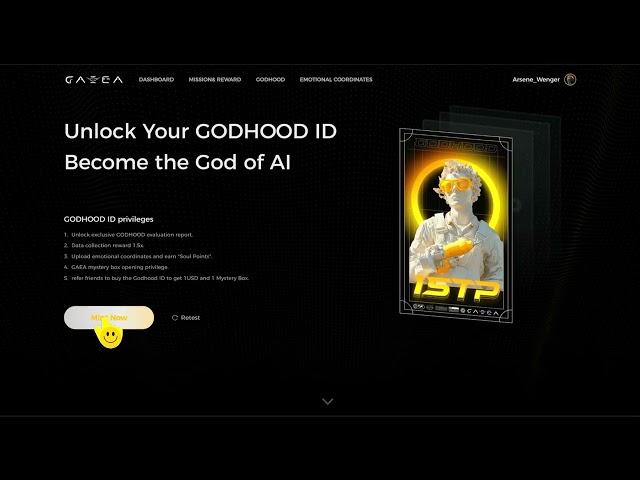 How to Mint GODHOOD ID from Gaea AI & Access Perks!