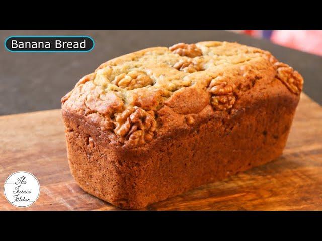 Eggless Banana Cake Recipe? | No Oven,  Eggless Perfect Banana Bread Recipe ~ The Terrace Kitchen