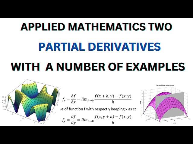 #Applied_Mathematics two /#Partial derivative/with solved problem/Subscribe for more/ John Tutorial