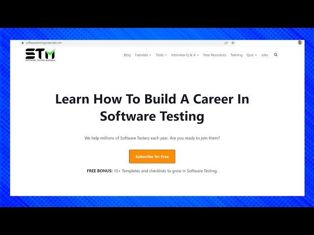 Software Testing Material Introduction Video
