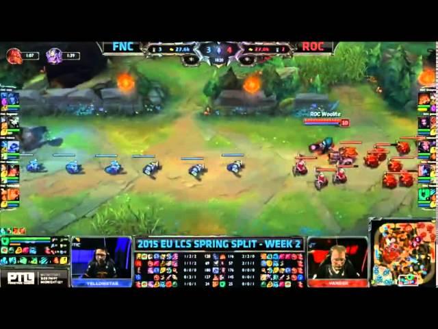 FNATIC vs ROCCAT | EU LCS 2015 Week 2