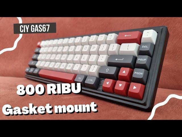 CIY Gas 67 | Unboxing, Build, Review, Typing Test Sound