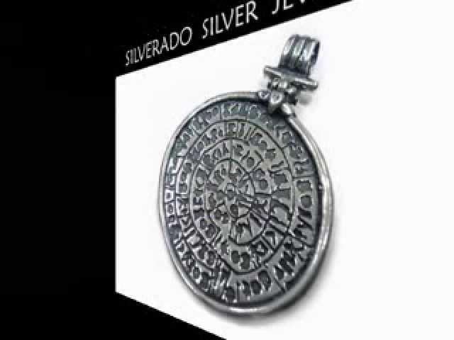 Silverado Phaistos Disc Sterling Silver 925 Greek Jewellery Collection