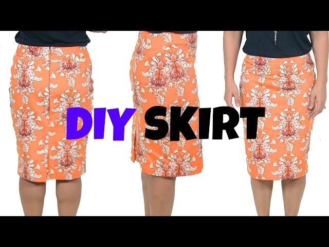 DIY Skirt-How To Sew A Skirt* beginners sewing project