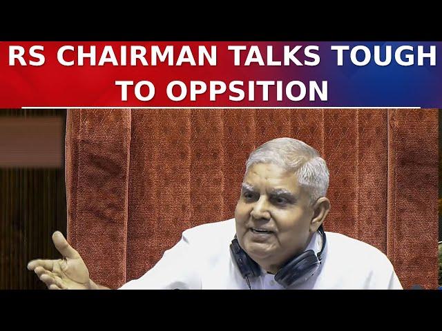 Monsoon Session 2024: Massive Ruckus In Rajya Sabha; Chairman Dhankhar Talks Tough To Opposition