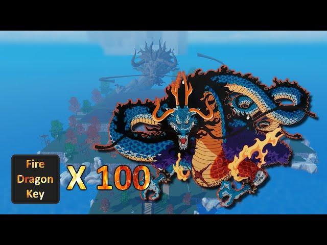 I did 100 Fire Dragon Kaido Bosses To Get Oden Blades | AOPG