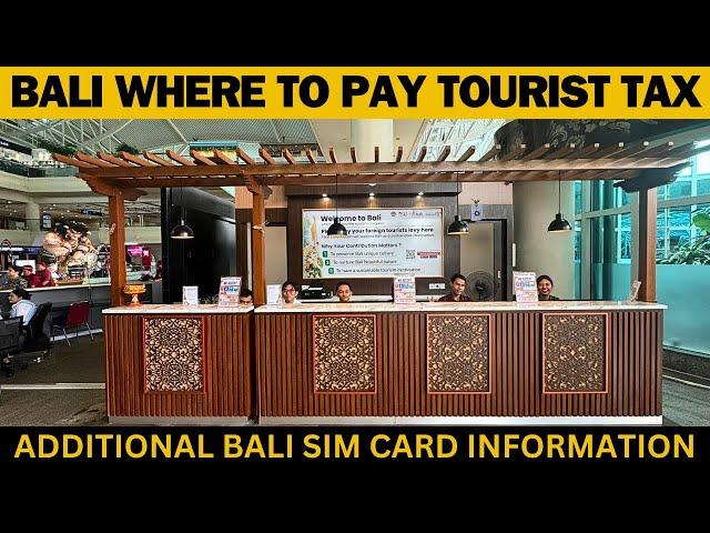 Bali international airport Arrival Tourist Tax Information