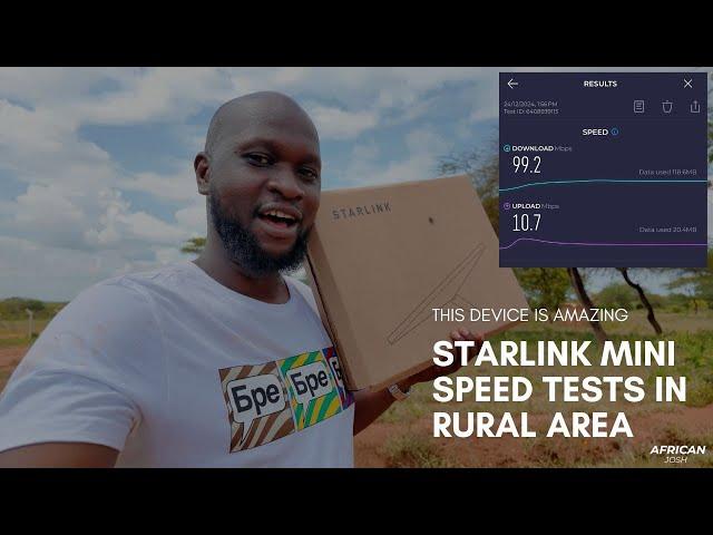 Starlink Mini Speed Tests In Rural Kenya