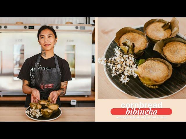 How To Make Vegan Cornbread Bibingka | Recipe | Kym Estrada San & Wolves Bakeshop | Simply Bread Co.