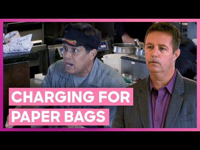 Manager Caught Red-Handed Charging Extra For Paper Bags And Napkins! | Mystery Diners