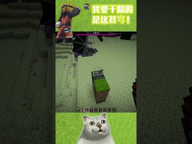 我要干翻的是这只末影龙！#minecraft #shorts