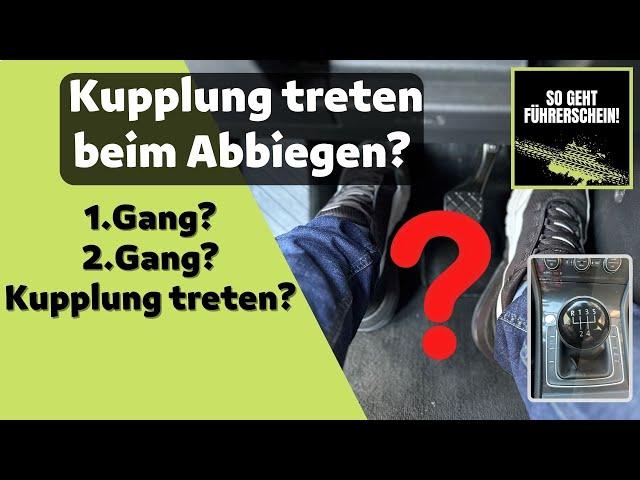 Mit getretener Kupplung abbiegen? So entscheidest du, wann es geht! - Führerschein