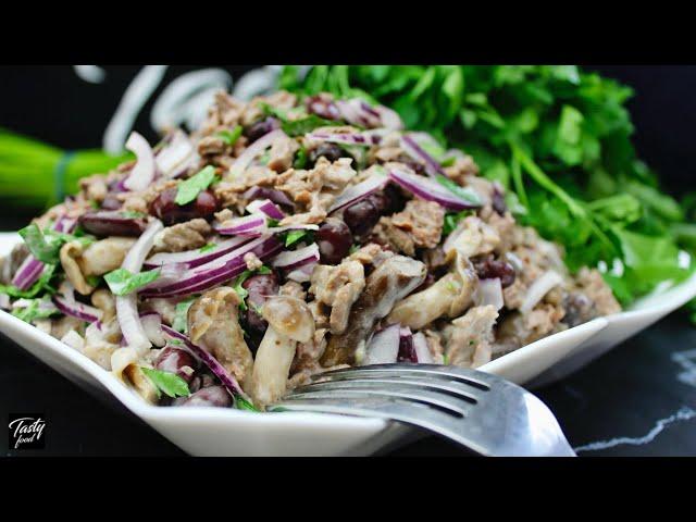 Very Tasty Salad with Mushrooms!